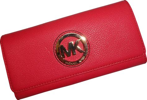 michael kors fulton flap continental leather wallet fuschia|Continental flap michael kors wallet + FREE SHIPPING.